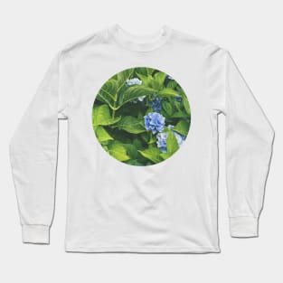 Blue Flowers Long Sleeve T-Shirt